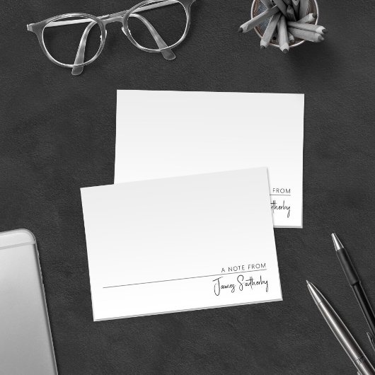 Masculine minimaliste noir et blanc simple