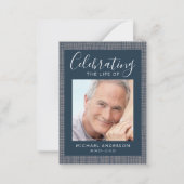 Masculine Photo Funéraire Carte de prière Sympathi (Devant)