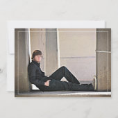 Masculine Photo Graduation Party Invitation (Dos)