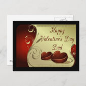 Masculine pour la carte postale Papa Valentine (Devant / Derrière)