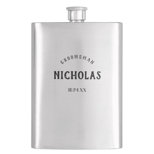 Masculine | Speciaal Groomsman Gift Flacon (Voorkant)