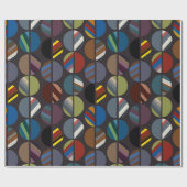 Masculine Striped Oval Halves Cadeaupapier (Vlak)