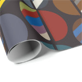 Masculine Striped Oval Halves Cadeaupapier (Rol Hoek)