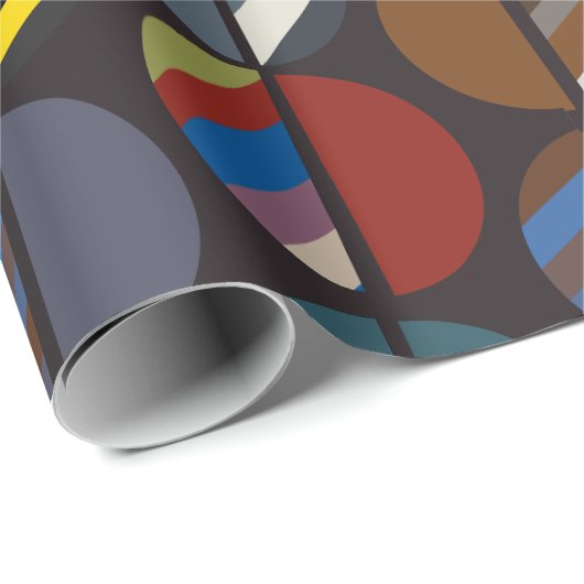 Masculine Striped Oval Halves Cadeaupapier (Rol Hoek)