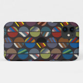 Masculine Striped Oval Halves Case-Mate iPhone Case (Achterkant (horizontaal))