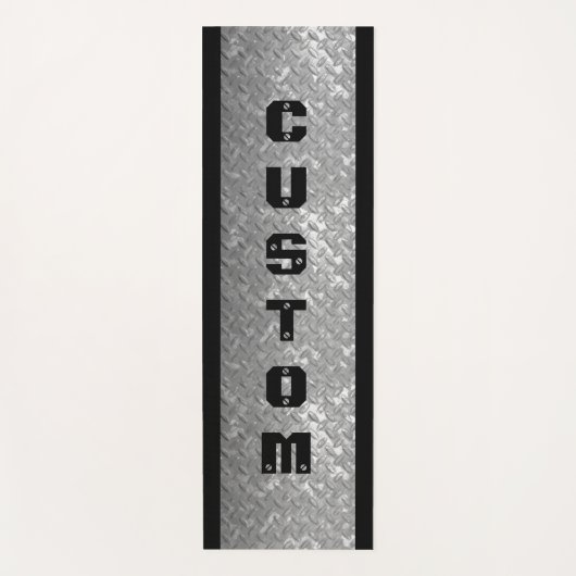 Masculine tôle d'acier conception épaisse tapis de (Devant)