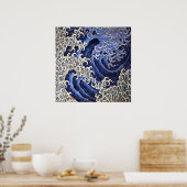Masculine Wave, Hokusai Poster (Keuken)