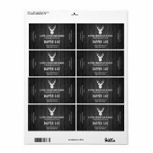 Masculine Wood Nicotine Vape E Juice Labels (Full Sheet)