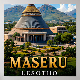 Maseru Berglandschappen en Basotho-erfgoed Poster