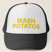MASH POTATOS grappige slogan trucker hat Pet (Voorkant)