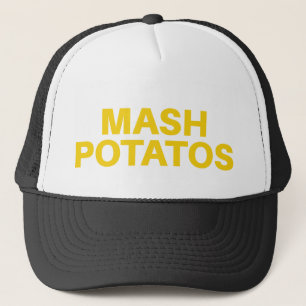 MASH POTATOS grappige slogan trucker hat Pet