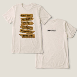 "MASH" stijl wegwijzer verbeterd Tri-Blend Shirt