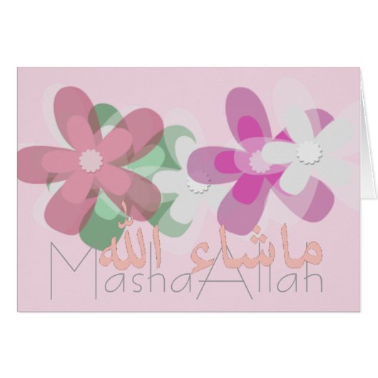 Masha Allah feliciteert Islamitische (Voorkant Horizontaal)
