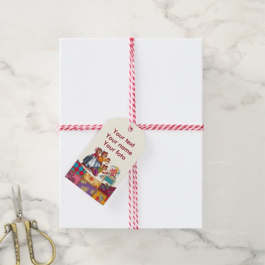 Masha en 3 beren cadeaulabel (Met Touw)