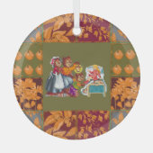 Masha en 3 beren glas ornament (Voorkant)