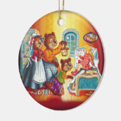 Masha en 3 beren keramisch ornament (Links)