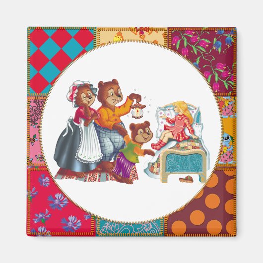 Masha en 3 beren magneet (Voorkant)