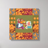 Masha en 3 sprookjesberen canvas afdruk (Voorkant)