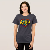 Masha Love Tri-Blend Shirt (Voorkant volledig)