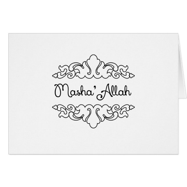 Masha'allah (Voorkant Horizontaal)