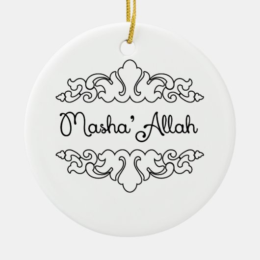 Masha'allah Keramisch Ornament (Voorkant)