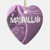 Mashallah islamitische violetversiering keramisch ornament (Rechts)