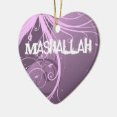 Mashallah islamitische violetversiering keramisch ornament (Links)