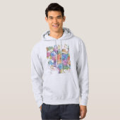 Mashhad Iran City Map Hoodie (Voorkant volledig)