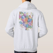 Mashhad Iran City Map Hoodie (Achterkant)