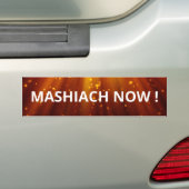 Mashiach Now Red Cosmic Licht Messianic Bumpersticker (Op auto)