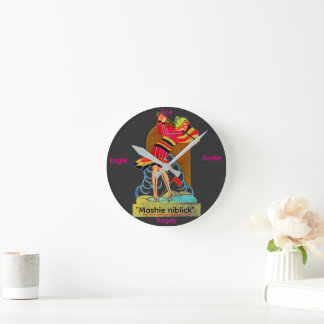 "Mashie niblick" wandklok Ronde Klok