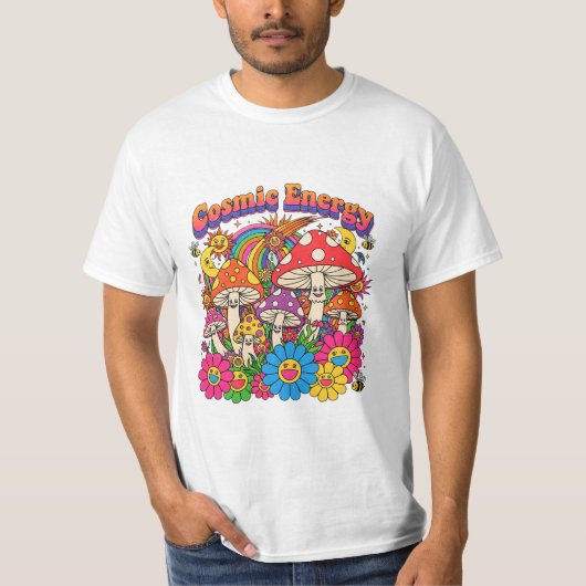 MASHROOM COSMIC ENERGY T-Shirt (Devant)