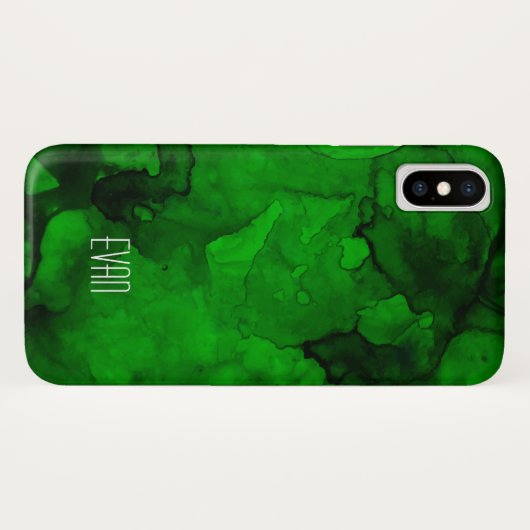 Mashup couleur verte Apple iPhone X Coque (Dos (Horizontal))