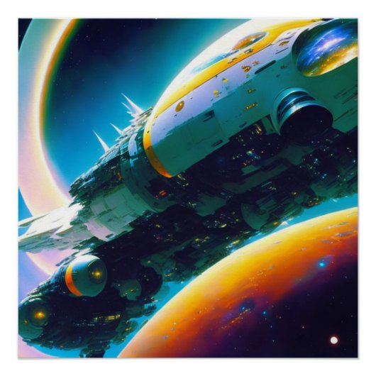 Masive spaceship perfect poster (Voorkant)