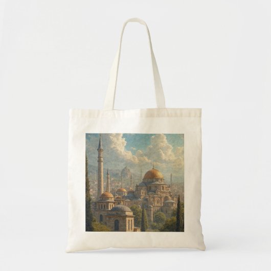 Masjid al Aqsa, Palestina, olieverfschilderij canv Tote Bag (Voorkant)