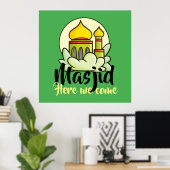  Masjid hier Poster (Thuiskantoor)