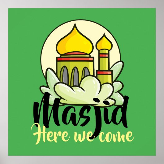  Masjid hier Poster (Voorkant)