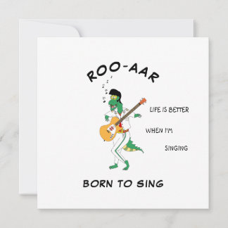 Mask Dino Singer Soundwave Song Card for Friend Kaart