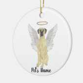 Mask Fawn Great Dane Sympathy Memorial Keramisch Ornament (Links)