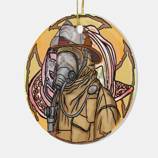 Mask Firefighter Ornament (Links)