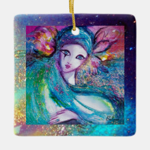 MASK IN BLUE, Monogram Keramisch Ornament