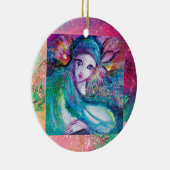 MASK IN BLUE, Monogram Keramisch Ornament (Rechts)