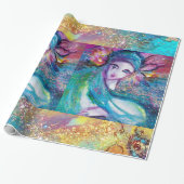 MASK IN BLUE/Venetiaanse maskerade maskers Cadeaupapier (Uitgerold)