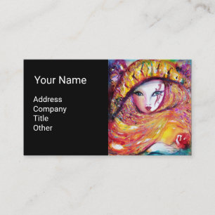 MASK IN GEEL MET ROSE Beauty Makeup Artist Visitekaartje