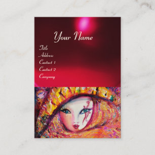 MASK IN GEEL, Rood Ruby Visitekaartje