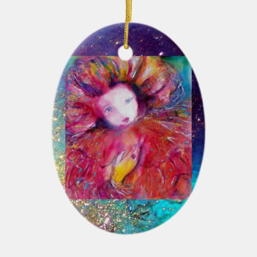 MASK IN RED, Monogram Keramisch Ornament (Voorkant)