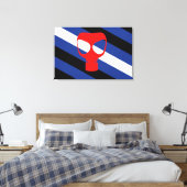 Mask Pride Vlag Canvas Afdruk (Insitu (Slaapkamer))