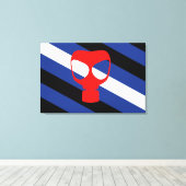 Mask Pride Vlag Canvas Afdruk (Insitu (Houten vloer))