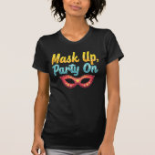 Mask Up, Party On – PURIM Holiday Fun Vrouwen T-shirt (Voorkant)
