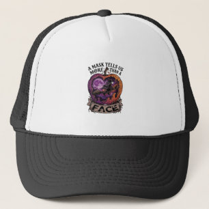 Mask vertelt ons meer dan gezicht Halloween Heks A Trucker Pet